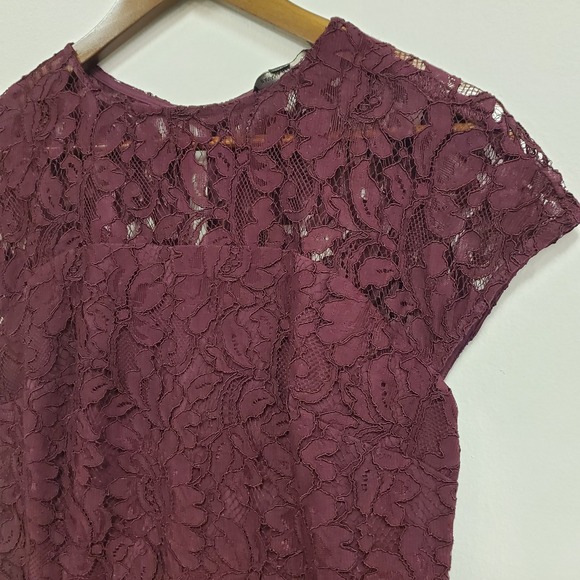 Banana Republic Womens Floral Lace Maxi Dress Size 4 Party Wedding Formal - Picture 2 of 12